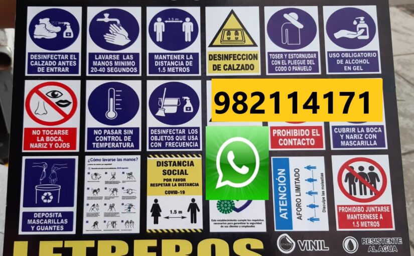 Señalización, Sticker en Vinil para Protocolo Inicio Actividades En Lima, Callao
